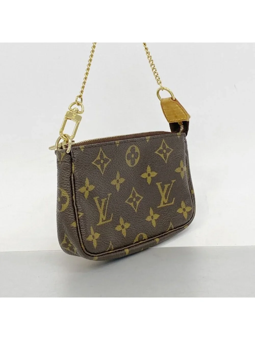 Louis Vuitton Pouch Monogram Mini Pochette Brown